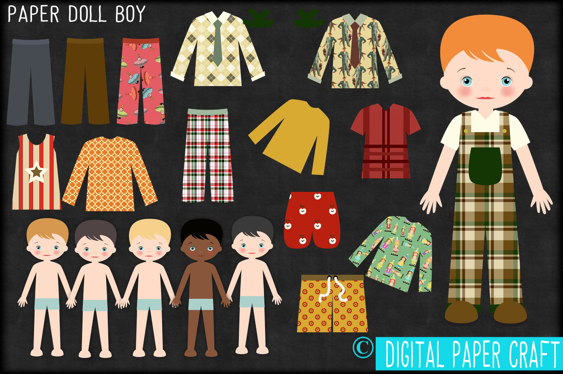 Paper Doll Digital Paper Doll Cut Out Doll Printable Doll Instant 