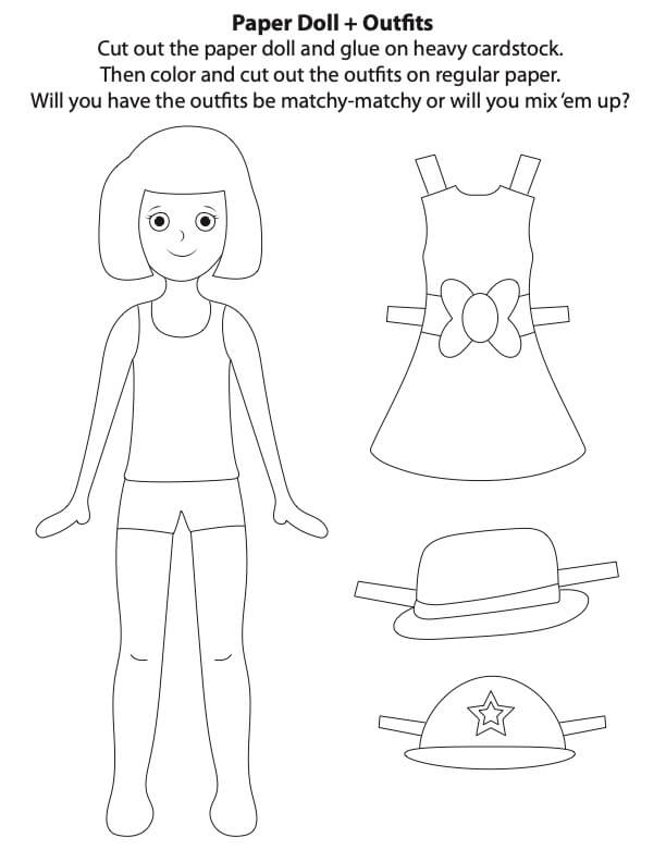 Paper Doll Printables Reading Adventures For Kids Ages 3 To 5