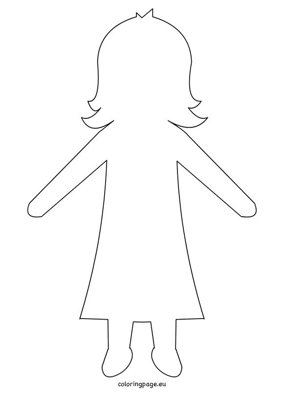 Paper Dolls Printable Template Social Media Template
