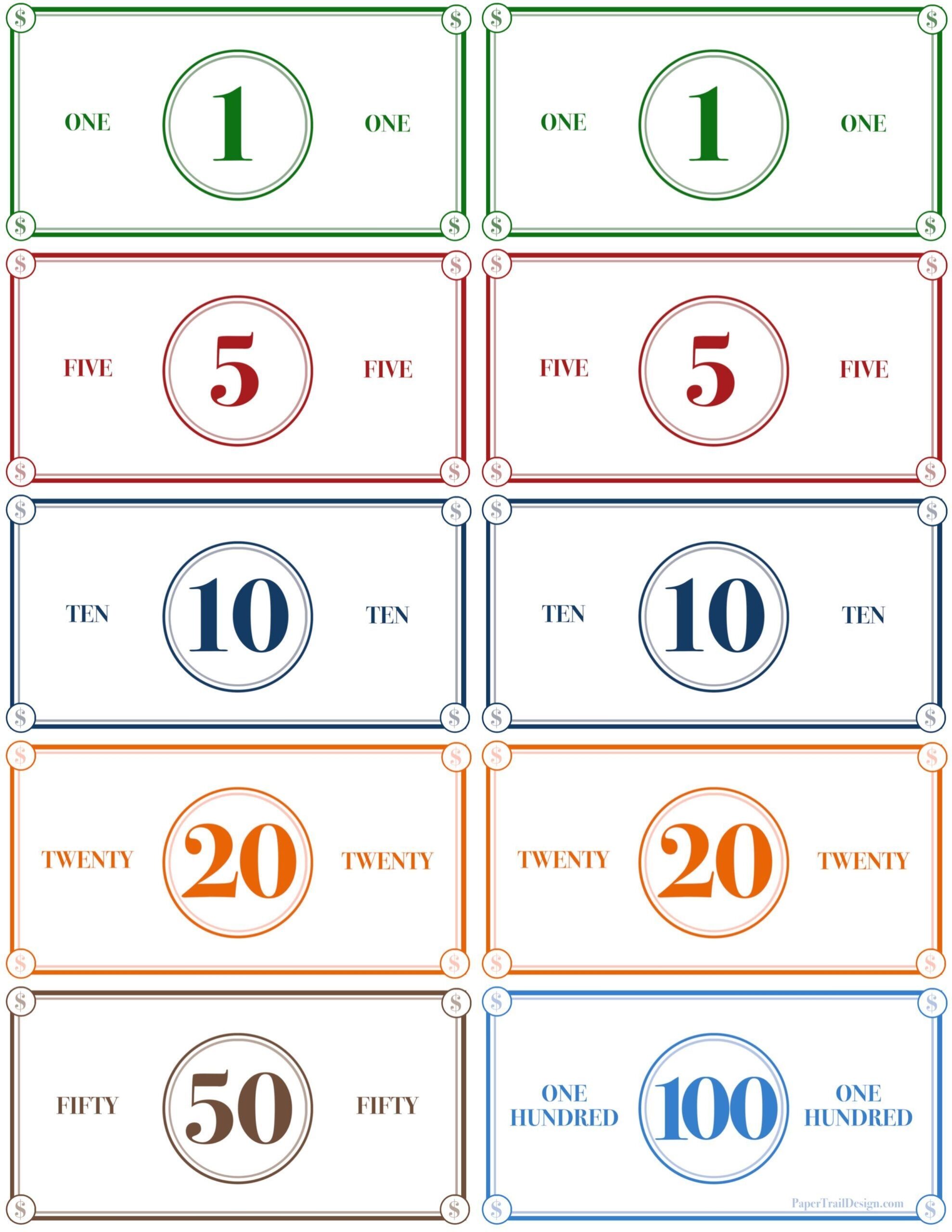 Play Money Printable Paper Trail Design Artofit Play Money Printable Paper Trail Design Artofit