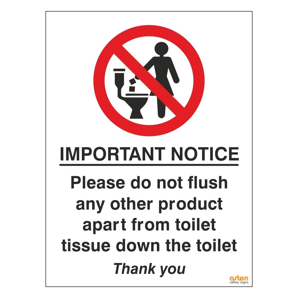 Please Do Not Flush Paper Towels Down Toilet Printable