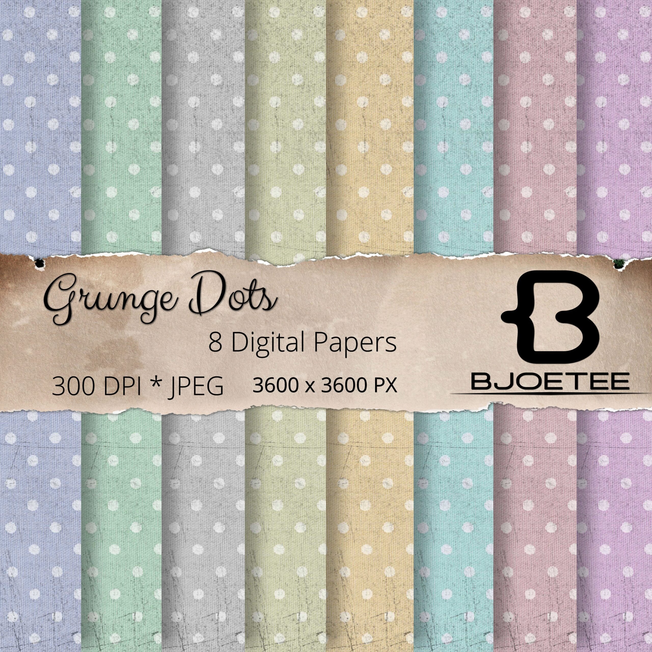Polka Dots Paper Dots Digital Paper Grunge Dots Paper Dots Digital 