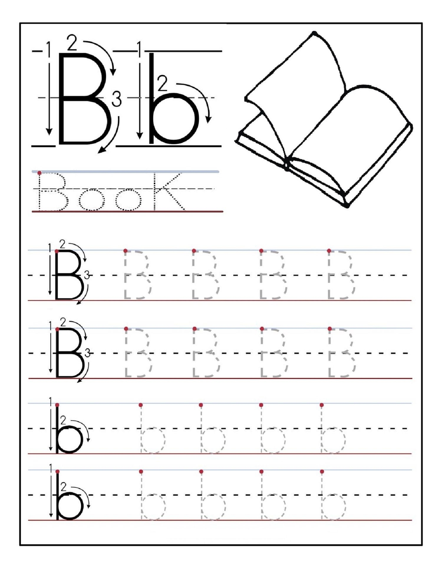 Pre K Letter Tracing Worksheets A With Pre Kindergarten Alphabet Free 