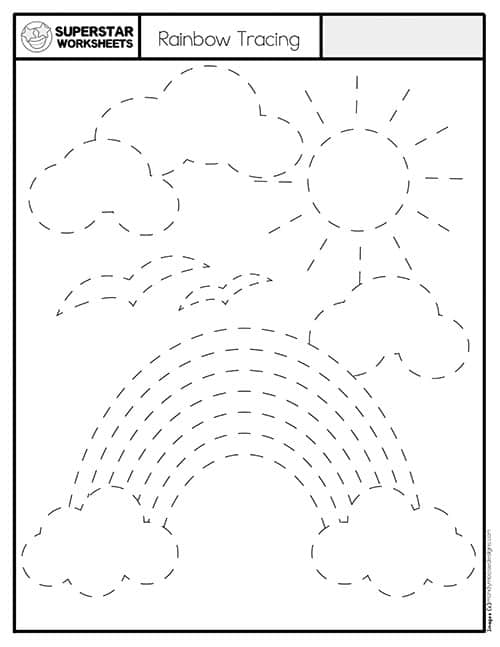 Preschool Tracing Worksheets Free Printable Picture Tracing Worksheets
