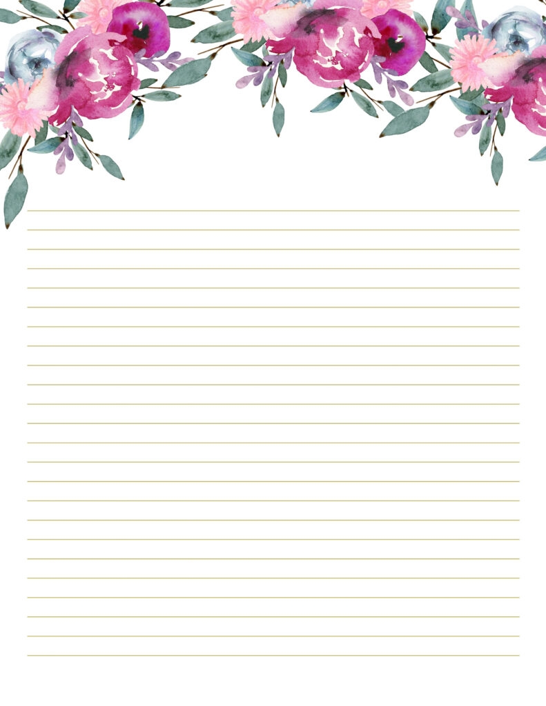Pretty Lined Paper Simple Pretty Lined Paper Lined Papers Lined Paper 