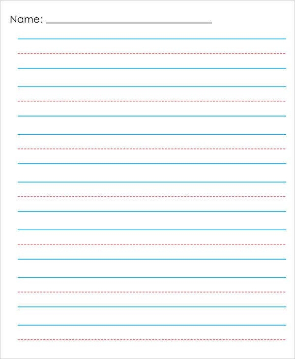 Primary Lined Paper Printable Lined Paper Printable