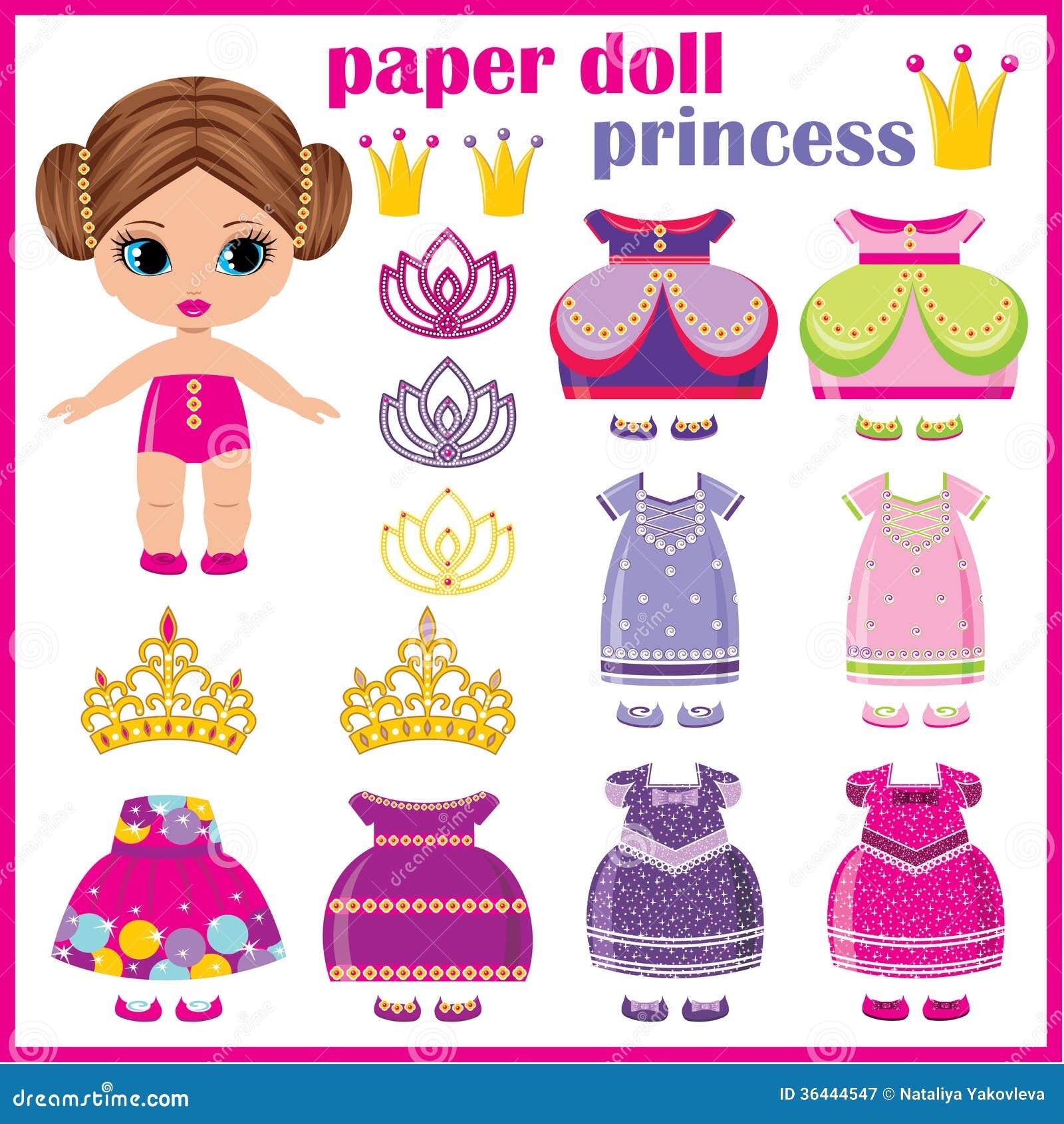 Princess Paper Doll Printable Princess Paper Doll Printable