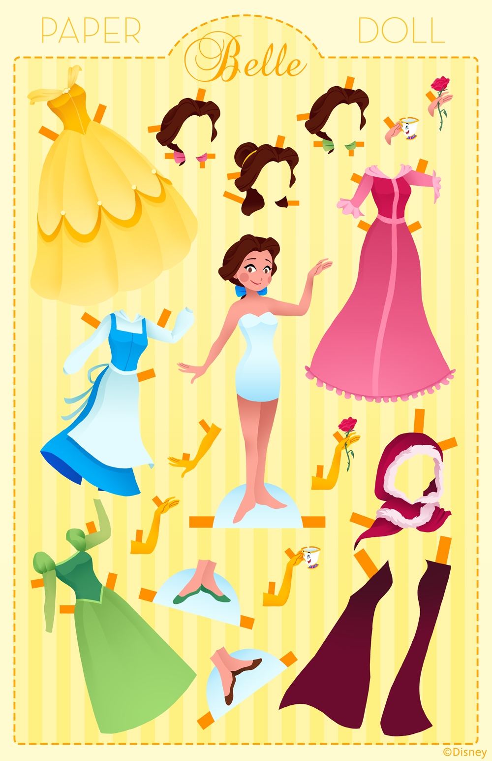 Princess Paper Doll Printable Princess Paper Doll Printable