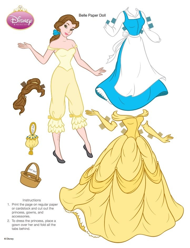Princess Paper Doll Printable Farm1 fieldagent