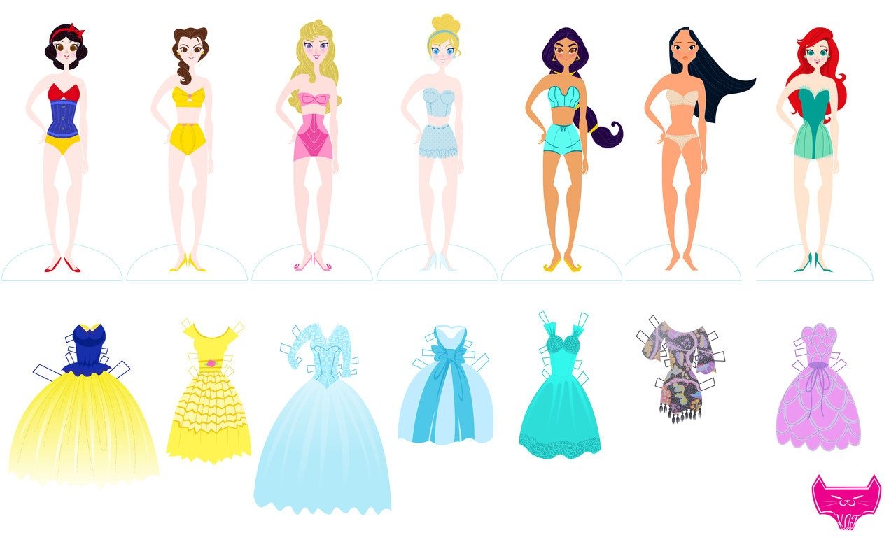 Princess Paper Doll Printable Princess Paper Doll Printable