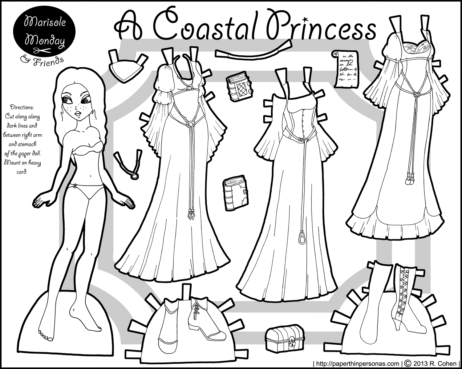 Princess Paper Dolls Printable Printable Calendar
