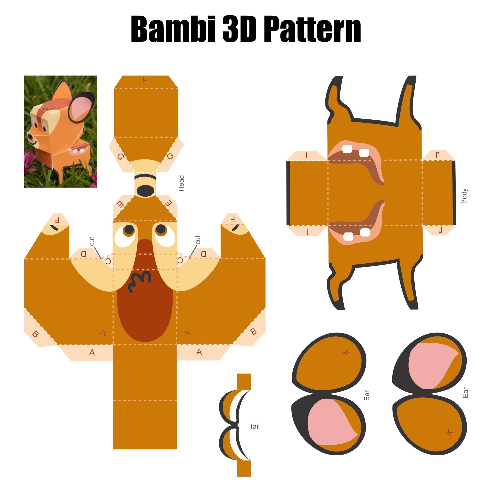 Printable 3d Paper Crafts Template Printable Templates