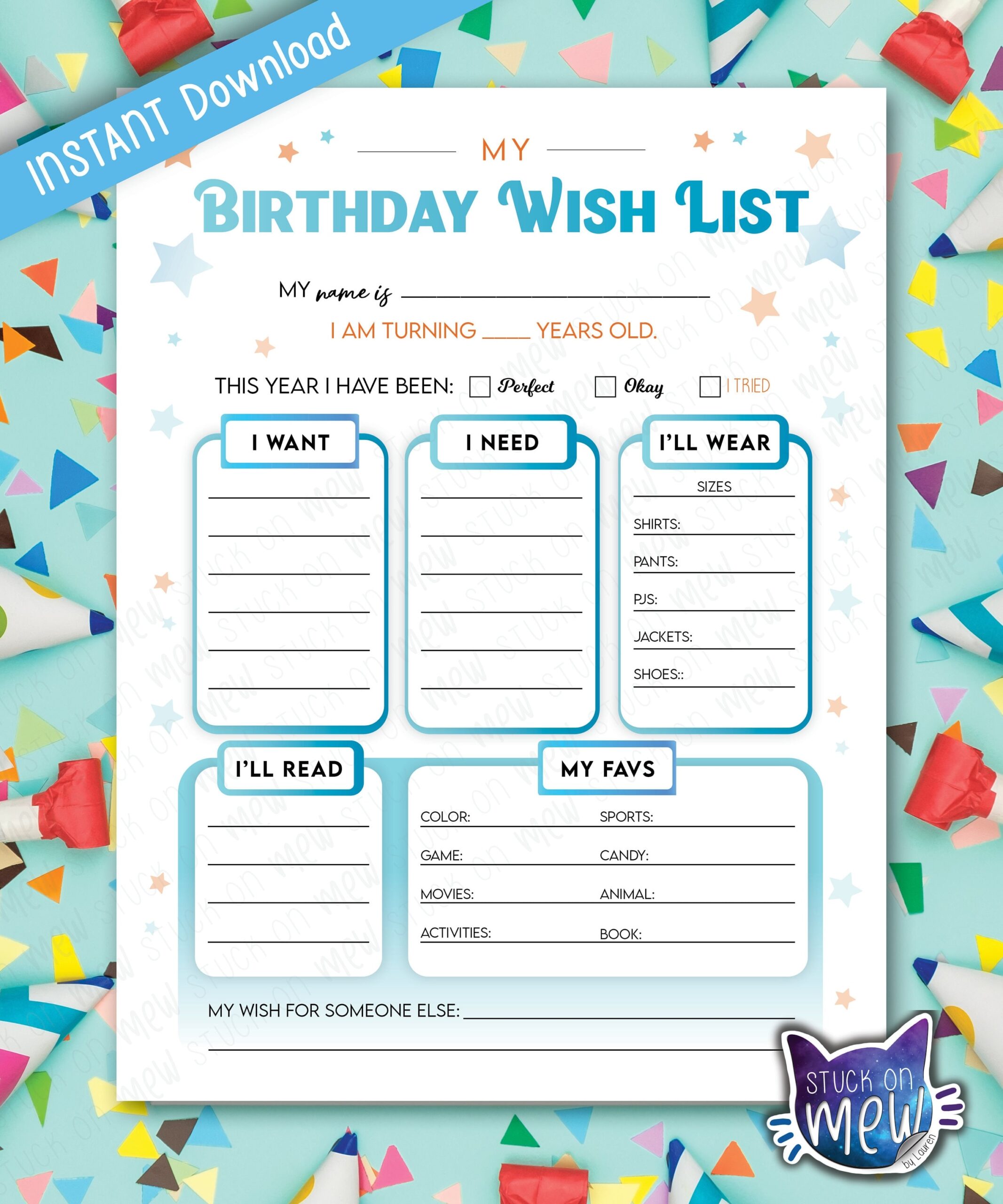 Printable Birthday Wish List Vrogue co