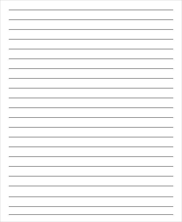 Printable Blank Paper With Lines Get What You Need