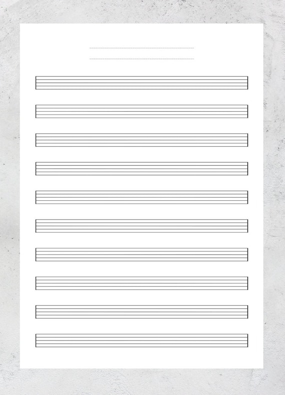 Printable Blank Sheet Music Worksheets Library