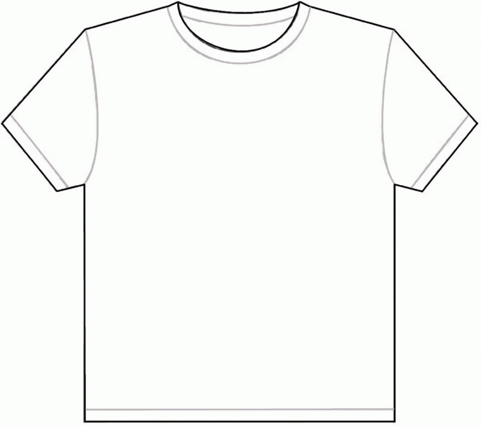 Printable Blank Tshirt Template Cardtemplate my id