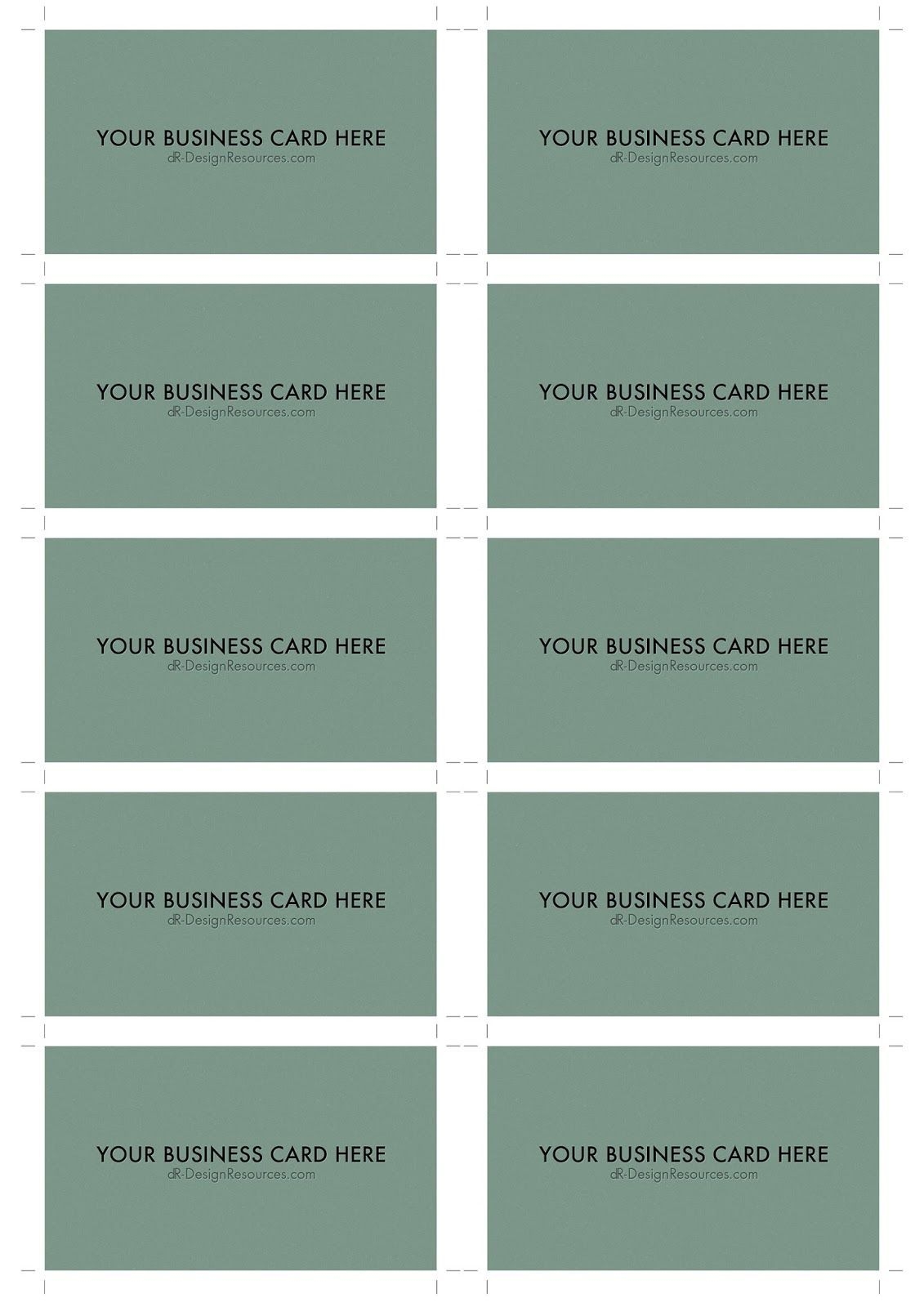 Printable Business Card Paper Printable Word Searches