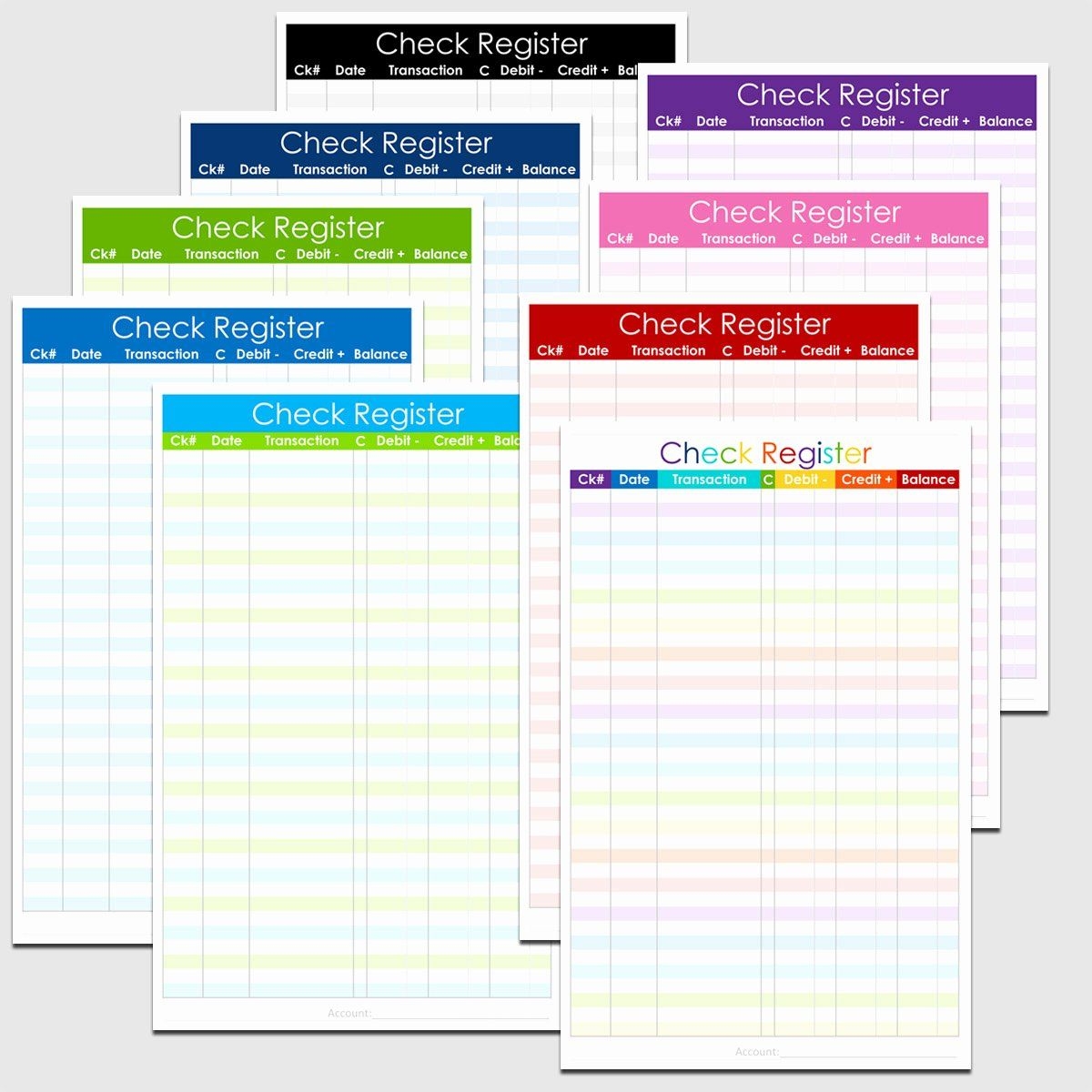 Printable Check Register Artofit