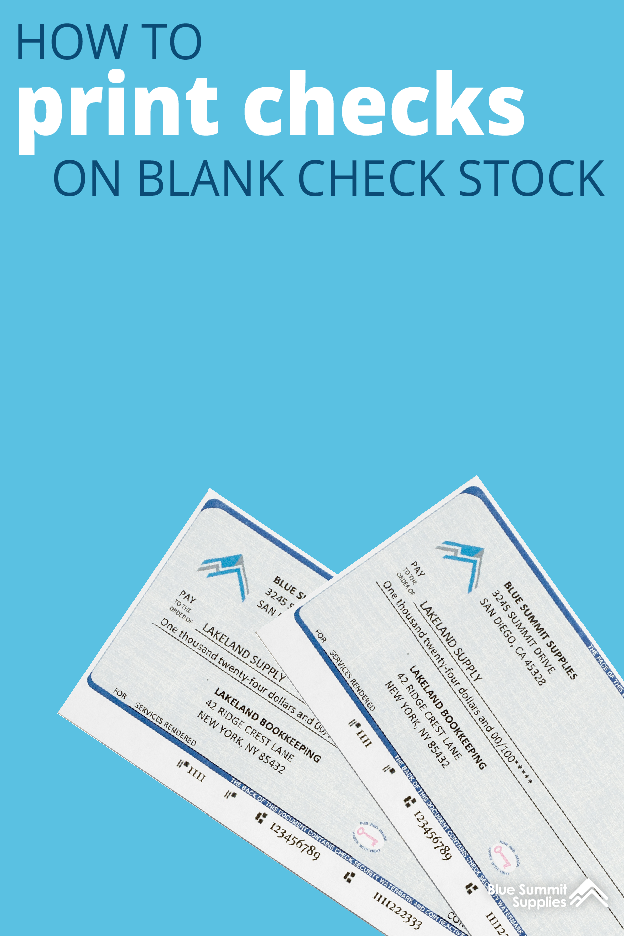 Printable Checks For Quickbooks Printable New Year Banners