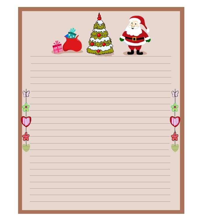 Printable Christmas List Template PrintableLib