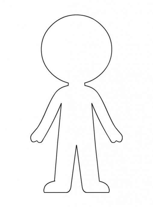 Printable Cut Out Paper Doll Template Printable Templates