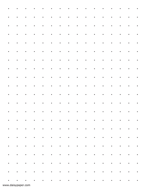 Printable Dot Grid Paper Daisy Paper