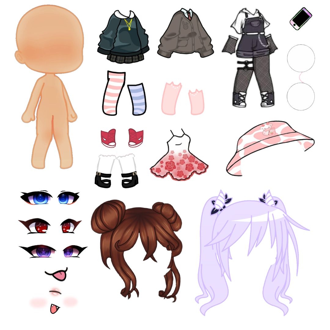 Printable Gacha Paper Doll Dev onallcylinders Printable Gacha Paper Doll Dev onallcylinders