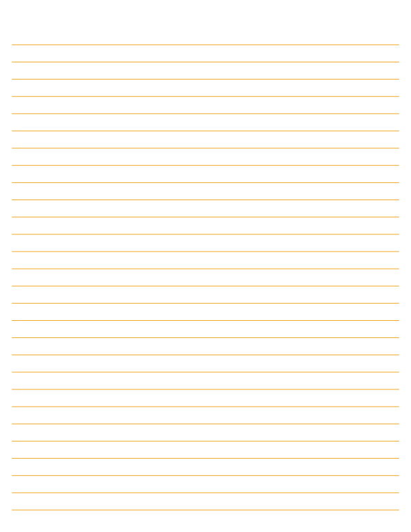 Printable Gold Lined Paper Wide Ruled For Letter Paper