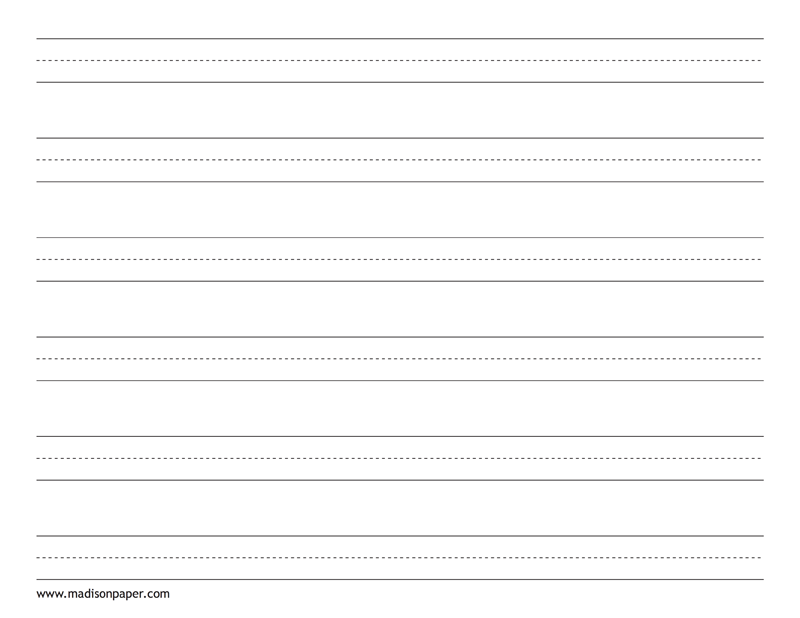 Printable Handwriting Paper Madison 39 s Paper Templates