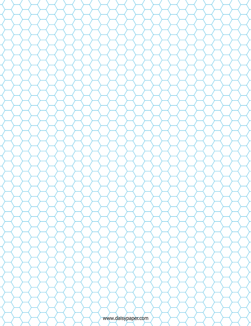 Printable Hex Paper Daisy Paper