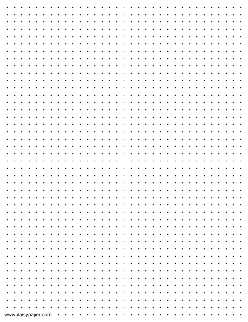 Printable Isometric Dot Paper Daisy Paper