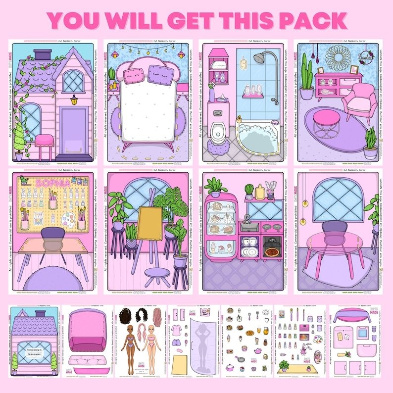 Printable Katemade Kate Made Paper Doll House Outlets Shop Www 