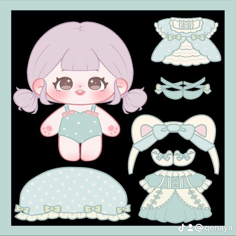 Printable Kawaii Anime Paper Dolls