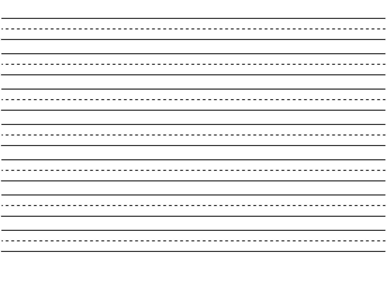 Printable Kindergarten Writing Paper Pdf Lined Paper Printable