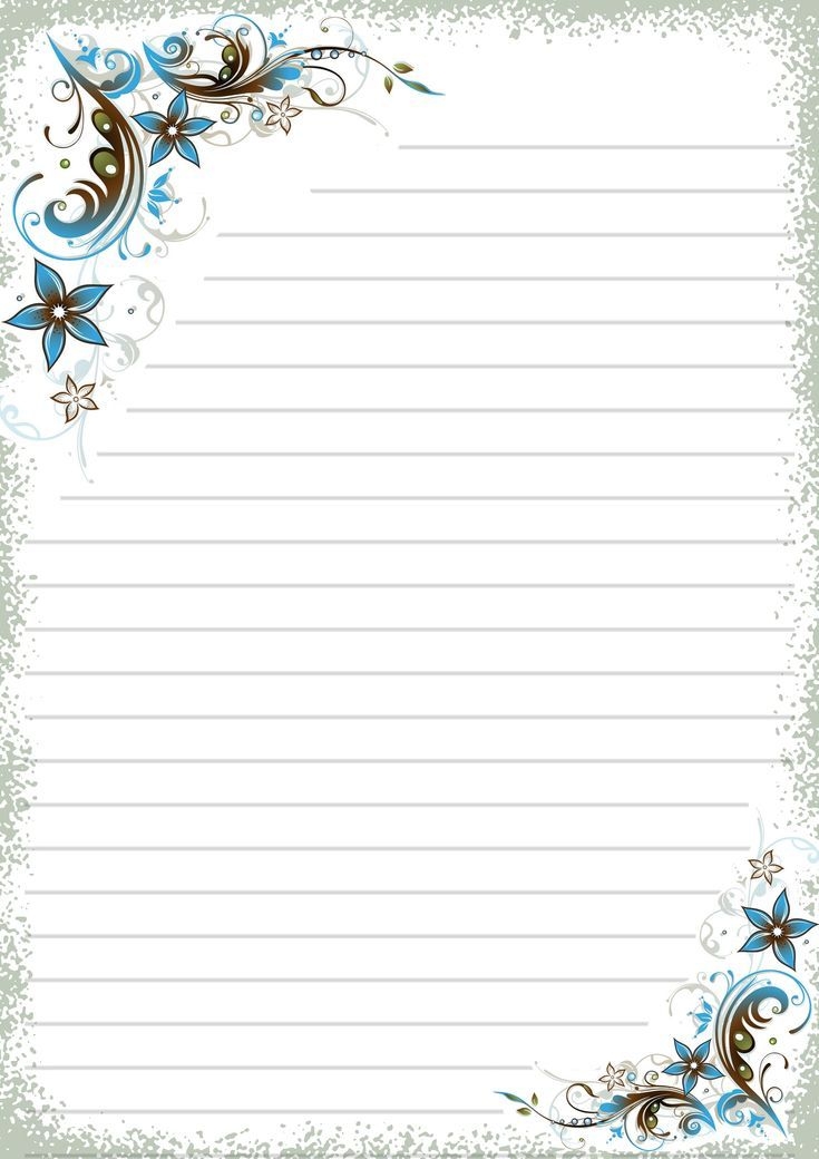 Printable Letter Paper A4 Writing Paper Stationery