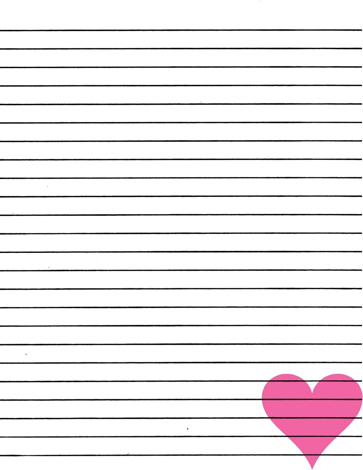 Printable Lined Paper Free Printable Stationery Writing Paper Printable 