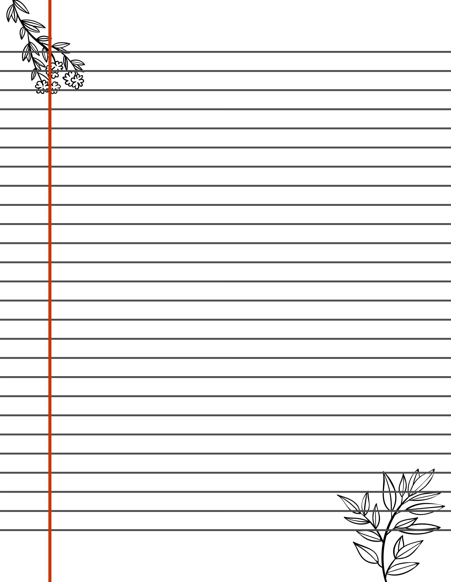 Printable Lined Paper Printable Online