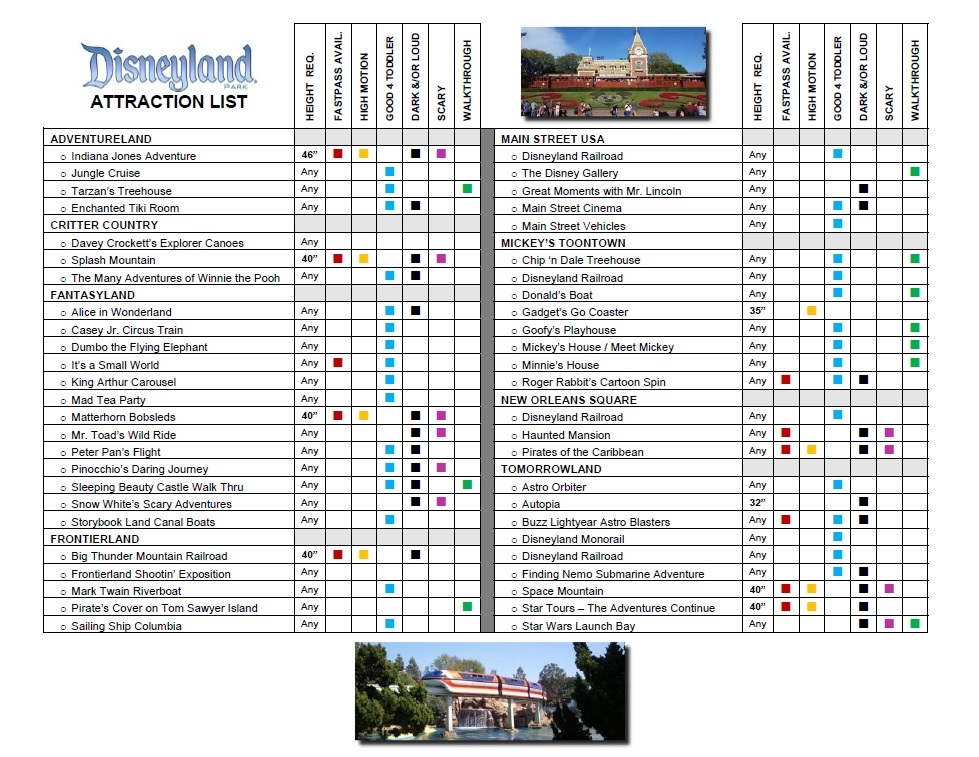 Printable List Of Disneyland Rides 2023 Vrogue co