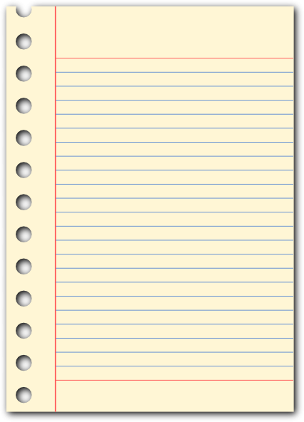 Printable Loose Leaf Paper ClipArt Best