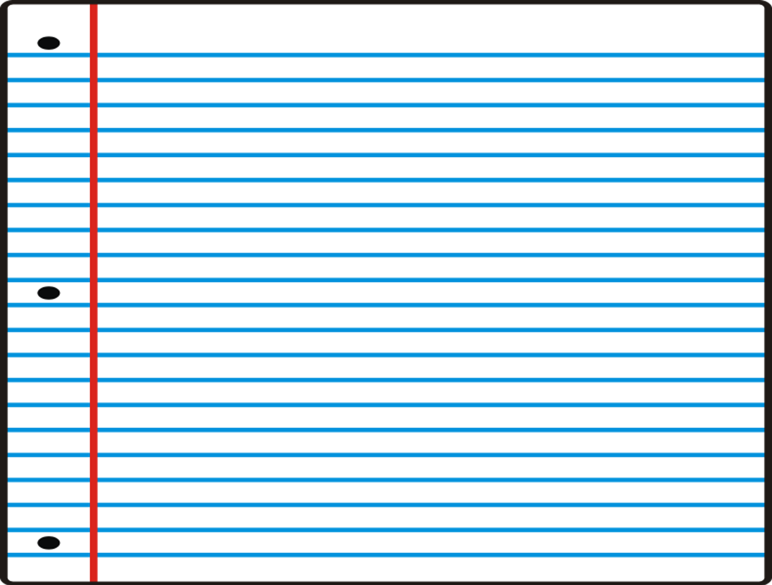 Printable Loose Leaf Paper ClipArt Best