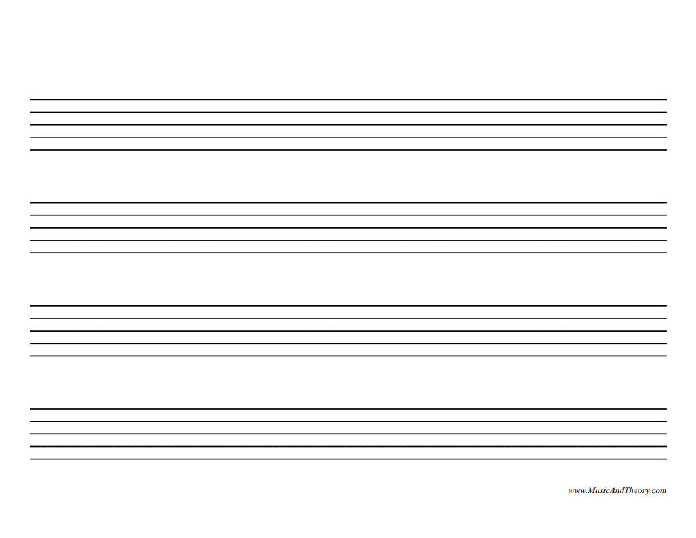 Printable Manuscript Music Paper Kotielements