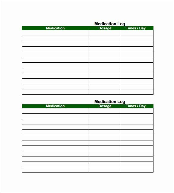 Printable Medication List For Wallet