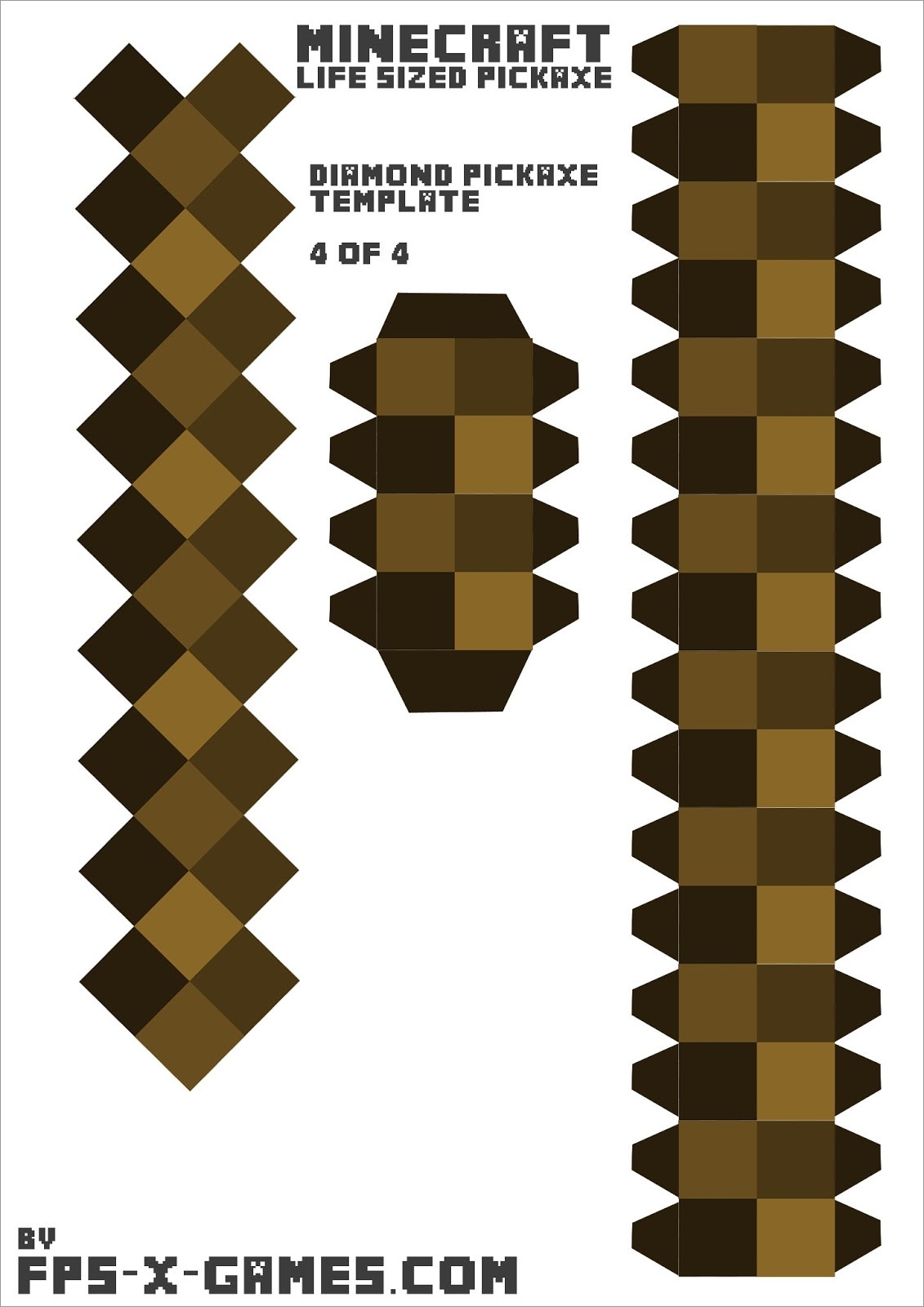 Printable Minecraft Papercraft Models Printable Papercrafts Vrogue