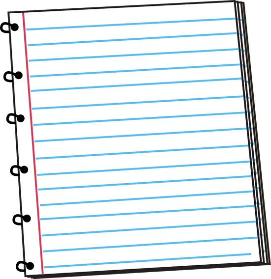 Printable Notebook Paper ClipArt Best