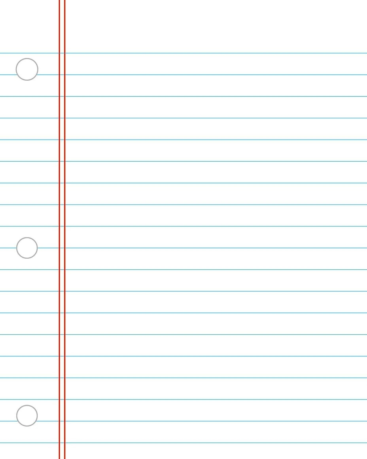 Printable Notebook Paper College Wide Ruled Free Printable Notebook