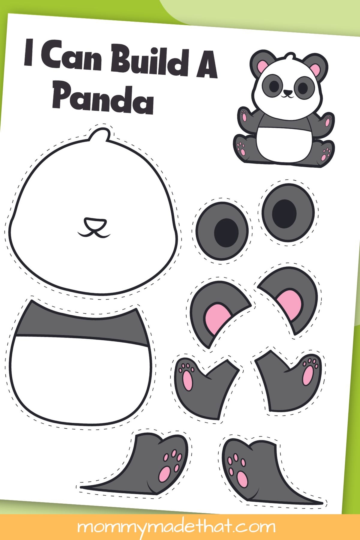 Printable Panda Craft Template Grab The Cutie For Free Printable Panda Craft Template Grab The Cutie For Free