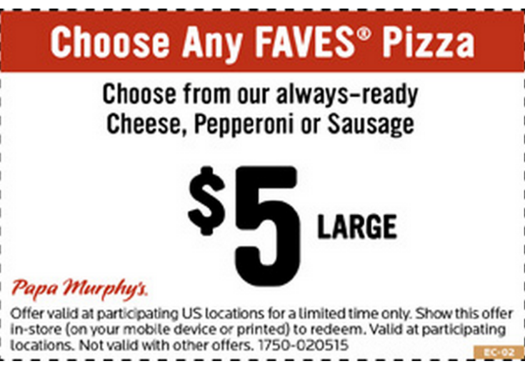 Printable Papa Murphys Coupons 2025 Pdf Jacob S Thompson