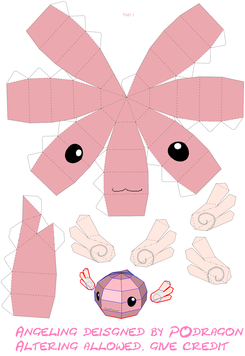 Printable Paper Craft Template William F Williams