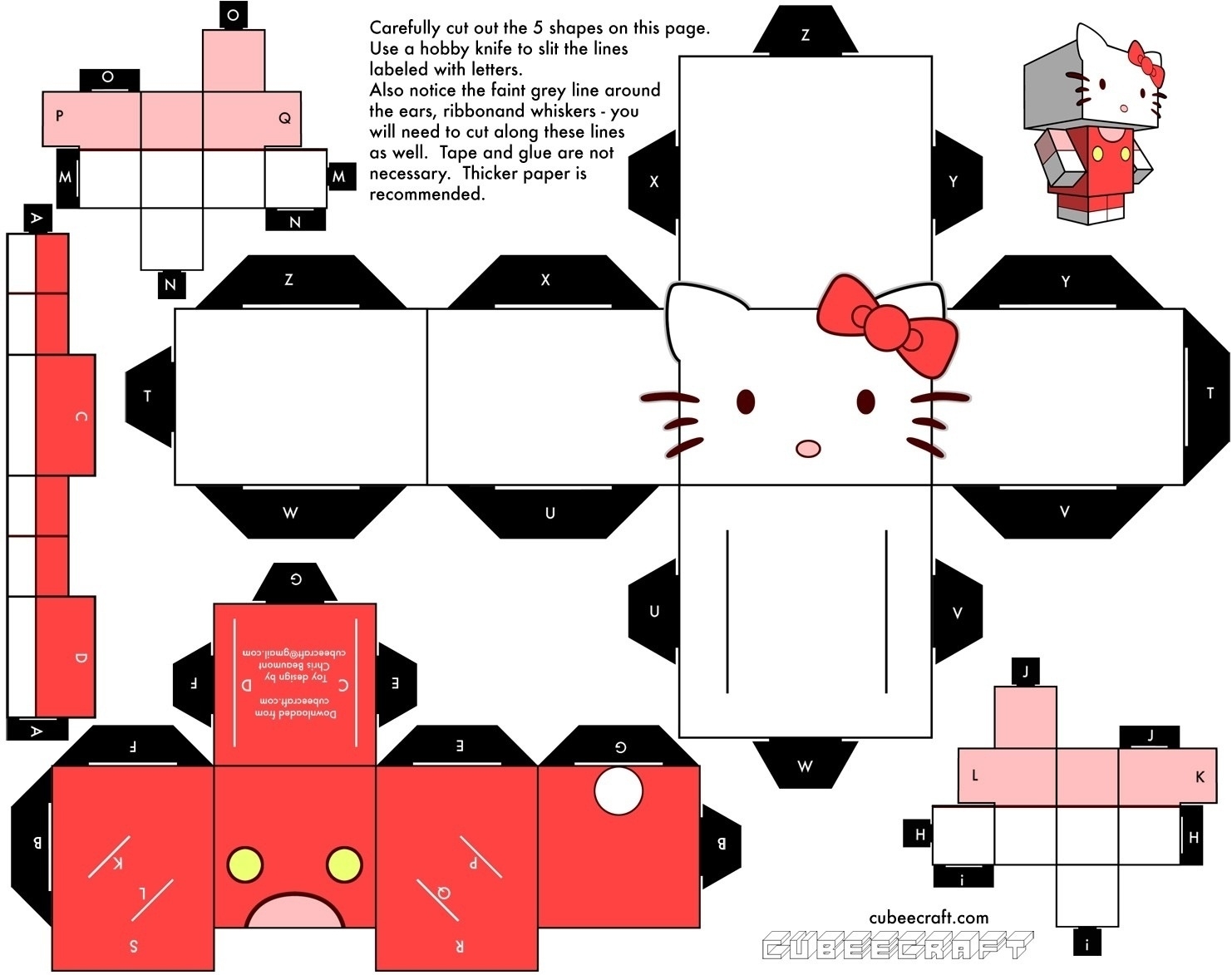 Printable Paper Crafts Templates Chart And Printable World 