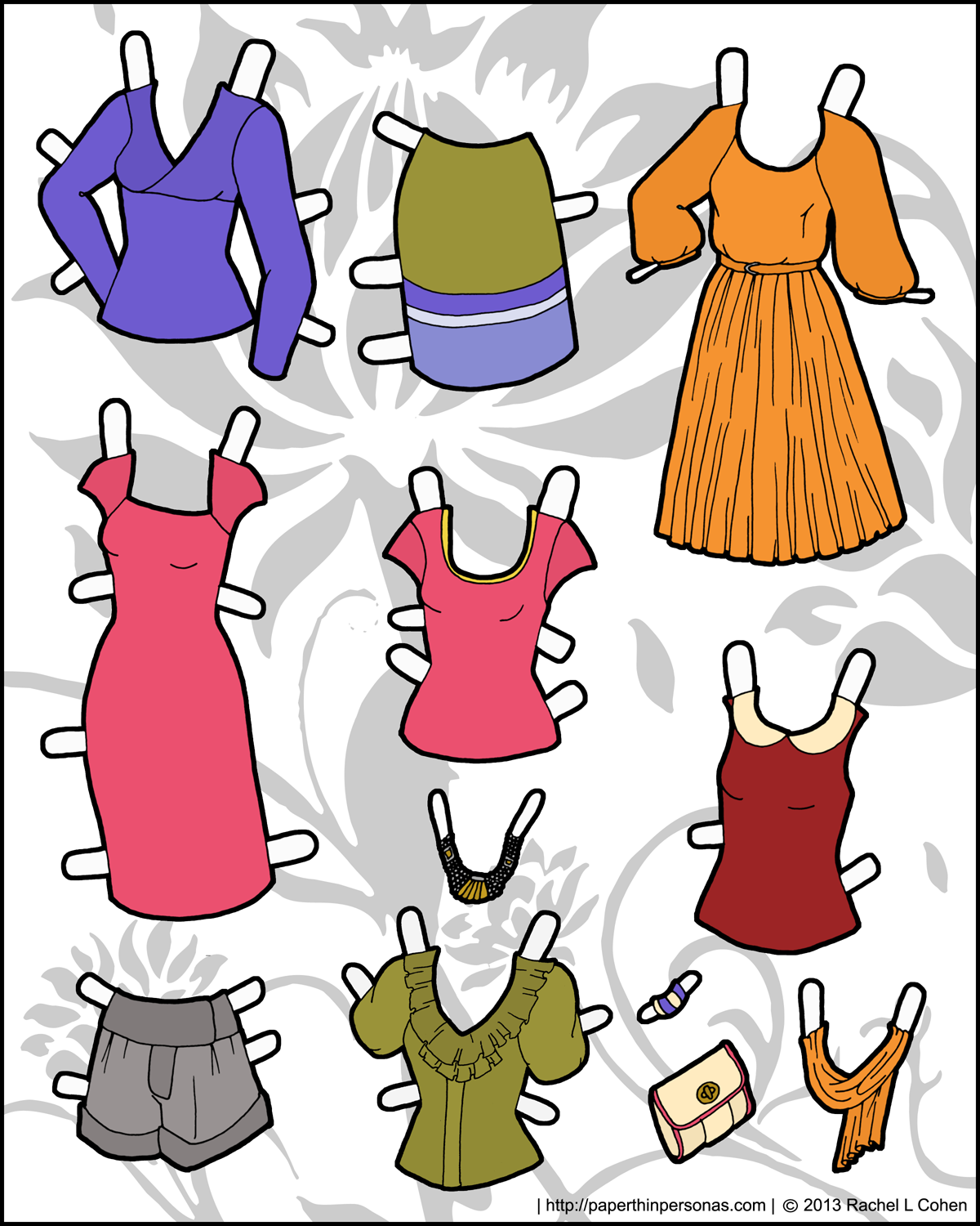Printable Paper Doll Clothes Printable Templates